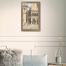 «Ducal Palace Door, Venice, Italy, c.1895-1920» в интерьере в классическом стиле в светлых тонах «Ducal Palace Door, Venice, Italy, c.1895-1920» в интерьере в классическом стиле в светлых тонах