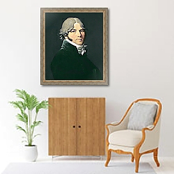 «Portrait of the Artist's Father, 1804» в интерьере в классическом стиле над комодом «Portrait of the Artist's Father, 1804» в интерьере в классическом стиле над комодом