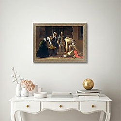 «The Decapitation of St. John the Baptist, 1608 2» в интерьере в классическом стиле над столом «The Decapitation of St. John the Baptist, 1608 2» в интерьере в классическом стиле над столом