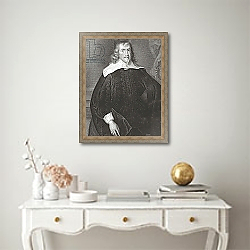 «Portrait of Francis Russell 4th Earl of Bedford, from 'Lodge's British Portraits', 1823» в интерьере в классическом стиле над столом «Portrait of Francis Russell 4th Earl of Bedford, from 'Lodge's British Portraits', 1823» в интерьере в классическом стиле над столом
