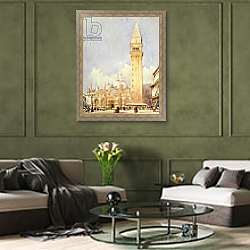 «Piazza San Marco, Venice, c.1826» в интерьере коридора в классическом стиле «Piazza San Marco, Venice, c.1826» в интерьере коридора в классическом стиле