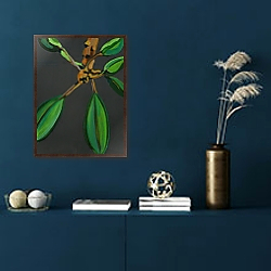 «Frangipani Leaves, Bequia, 2008» в интерьере столовой в классическом стиле «Frangipani Leaves, Bequia, 2008» в интерьере столовой в классическом стиле
