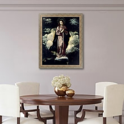 «The Immaculate Conception, c.1618» в интерьере столовой в классическом стиле «The Immaculate Conception, c.1618» в интерьере столовой в классическом стиле