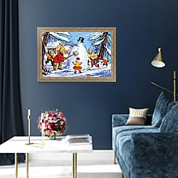 «Brer Rabbit, from 'Once Upon a Time'» в интерьере в классическом стиле в синих тонах «Brer Rabbit, from 'Once Upon a Time'» в интерьере в классическом стиле в синих тонах