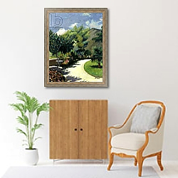«Girl in a Garden, Le Pradet; Fillette au Jardin, Le Pradet, c.1925» в интерьере в классическом стиле над комодом «Girl in a Garden, Le Pradet; Fillette au Jardin, Le Pradet, c.1925» в интерьере в классическом стиле над комодом