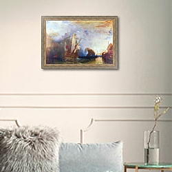«Ulysses deriding Polyphemus- Homer's Odyssey» в интерьере в классическом стиле в светлых тонах «Ulysses deriding Polyphemus- Homer's Odyssey» в интерьере в классическом стиле в светлых тонах