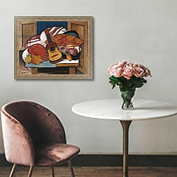 «Study for The Spanish Fan, 1938» в интерьере в классическом стиле над креслом «Study for The Spanish Fan, 1938» в интерьере в классическом стиле над креслом