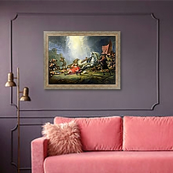 «The Conversion of St. Paul or, The Road to Damascus» в интерьере в классическом стиле с зеленой стеной «The Conversion of St. Paul or, The Road to Damascus» в интерьере в классическом стиле с зеленой стеной