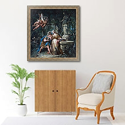 «Jason swearing Eternal Affection to Medea» в интерьере в классическом стиле над комодом «Jason swearing Eternal Affection to Medea» в интерьере в классическом стиле над комодом