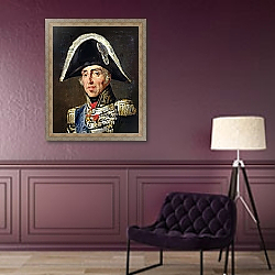 «Portrait of Charles X King of France and Navarre» в интерьере в классическом стиле в фиолетовых тонах «Portrait of Charles X King of France and Navarre» в интерьере в классическом стиле в фиолетовых тонах