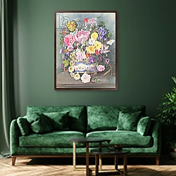 «Flowers in a Sevres Jardiniere» в интерьере в классическом стиле в светлых тонах «Flowers in a Sevres Jardiniere» в интерьере в классическом стиле в светлых тонах