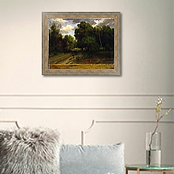 «The Crossroads of the Eagle's Nest, Fontainebleau Forest, 1843-44» в интерьере в классическом стиле в светлых тонах «The Crossroads of the Eagle's Nest, Fontainebleau Forest, 1843-44» в интерьере в классическом стиле в светлых тонах