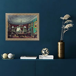 «Drawing Room of Empress Alexandra Feodorovna 1850s» в интерьере в классическом стиле в синих тонах «Drawing Room of Empress Alexandra Feodorovna 1850s» в интерьере в классическом стиле в синих тонах
