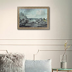 «The Valley of the Stour, with Langham church in the distance» в интерьере в классическом стиле в светлых тонах «The Valley of the Stour, with Langham church in the distance» в интерьере в классическом стиле в светлых тонах