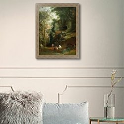 «Landscape near Clifton, c.1822-23» в интерьере в классическом стиле в светлых тонах «Landscape near Clifton, c.1822-23» в интерьере в классическом стиле в светлых тонах