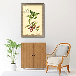 «Spindle-Tree Flowers and Berries» в интерьере в классическом стиле над комодом «Spindle-Tree Flowers and Berries» в интерьере в классическом стиле над комодом