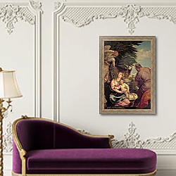 «Rest on the Flight into Egypt 2» в интерьере коридора в классическом стиле «Rest on the Flight into Egypt 2» в интерьере коридора в классическом стиле