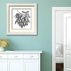«Fraxinus ornus or Flowering Ash vintage engraving» в интерьере коридора в стиле прованс в пастельных тонах «Fraxinus ornus or Flowering Ash vintage engraving» в интерьере коридора в стиле прованс в пастельных тонах