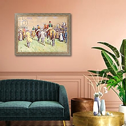 «Hethersett Steeplechases, 1921» в интерьере в классическом стиле в светлых тонах «Hethersett Steeplechases, 1921» в интерьере в классическом стиле в светлых тонах