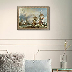 «The Battle of Texel, 29 June 1694» в интерьере в классическом стиле в светлых тонах «The Battle of Texel, 29 June 1694» в интерьере в классическом стиле в светлых тонах