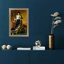 «Portrait of Jerome Bonaparte King of Westphalia, 1811» в интерьере в классическом стиле над банкеткой «Portrait of Jerome Bonaparte King of Westphalia, 1811» в интерьере в классическом стиле над банкеткой