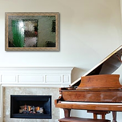 «Irish cottage series - green door» в интерьере классической гостиной над камином «Irish cottage series - green door» в интерьере классической гостиной над камином