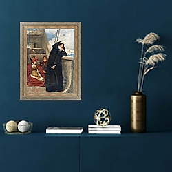 «Mary Sails from France: Her Farewell to that Country» в интерьере в классическом стиле в синих тонах «Mary Sails from France: Her Farewell to that Country» в интерьере в классическом стиле в синих тонах
