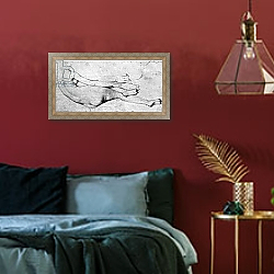 «Study for The Grande Odalisque» в интерьере спальни с акцентной стеной «Study for The Grande Odalisque» в интерьере спальни с акцентной стеной