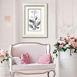 «Anise or Pimpinella anisum vintage engraving» в интерьере гостиной в стиле прованс над диваном «Anise or Pimpinella anisum vintage engraving» в интерьере гостиной в стиле прованс над диваном