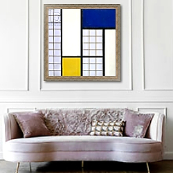 «Composition in Half-Tones, 1928» в интерьере столовой в классическом стиле «Composition in Half-Tones, 1928» в интерьере столовой в классическом стиле