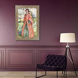 «A Woman of the Time of Mary 1553-1558» в интерьере в классическом стиле в фиолетовых тонах «A Woman of the Time of Mary 1553-1558» в интерьере в классическом стиле в фиолетовых тонах