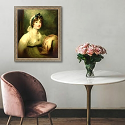 «Diana Sturt, later Lady Milner, 1800-05» в интерьере в классическом стиле над креслом «Diana Sturt, later Lady Milner, 1800-05» в интерьере в классическом стиле над креслом