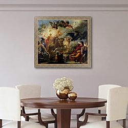 «Allegory of the Battle of Austerlitz, 2nd December 1805» в интерьере столовой в классическом стиле «Allegory of the Battle of Austerlitz, 2nd December 1805» в интерьере столовой в классическом стиле
