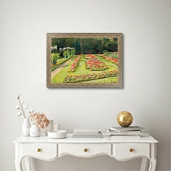 «The Flower Terrace in the Wannsee Garden, 1921» в интерьере в классическом стиле над столом «The Flower Terrace in the Wannsee Garden, 1921» в интерьере в классическом стиле над столом