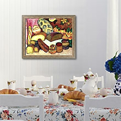 «Still Life with Loaves of Bread» в интерьере кухни в стиле прованс над столом с завтраком «Still Life with Loaves of Bread» в интерьере кухни в стиле прованс над столом с завтраком