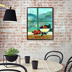 «Interior with Window and Fruits» в интерьере кухни с зелеными стенами «Interior with Window and Fruits» в интерьере кухни с зелеными стенами