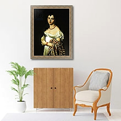 «Madame Henri-Philippe-Joseph Panckouke 1811» в интерьере в классическом стиле над комодом «Madame Henri-Philippe-Joseph Panckouke 1811» в интерьере в классическом стиле над комодом