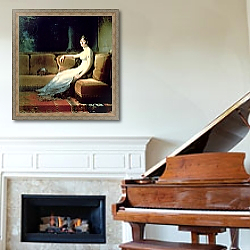 «The Empress Josephine» в интерьере классической гостиной над камином «The Empress Josephine» в интерьере классической гостиной над камином