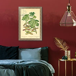 «Field Maple, Foliage and Fruit» в интерьере спальни с акцентной стеной «Field Maple, Foliage and Fruit» в интерьере спальни с акцентной стеной