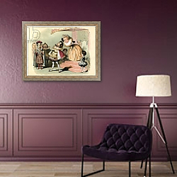 «Queen Elizabeth I and the Earl of Essex in council» в интерьере в классическом стиле в фиолетовых тонах «Queen Elizabeth I and the Earl of Essex in council» в интерьере в классическом стиле в фиолетовых тонах