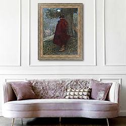 «The Earl of Bothwell at Night Watching the Solitary House called Kirk-o-Field» в интерьере гостиной в классическом стиле над диваном «The Earl of Bothwell at Night Watching the Solitary House called Kirk-o-Field» в интерьере гостиной в классическом стиле над диваном