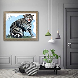 «Wild Cat, from 'Treasure', 1966» в интерьере коридора в классическом стиле «Wild Cat, from 'Treasure', 1966» в интерьере коридора в классическом стиле