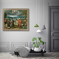 «Allegory of the Turkish Wars: The Declaration of War at Constantinople, 1603-4» в интерьере коридора в классическом стиле «Allegory of the Turkish Wars: The Declaration of War at Constantinople, 1603-4» в интерьере коридора в классическом стиле