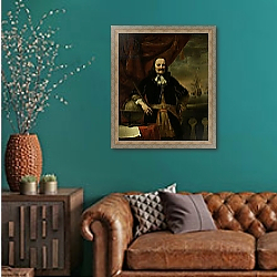 «Michiel de Ruyter as Lieutenant-Admiral, 1667» в интерьере в классическом стиле в фиолетовых тонах «Michiel de Ruyter as Lieutenant-Admiral, 1667» в интерьере в классическом стиле в фиолетовых тонах