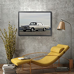 «Mercedes-Benz 220SE Coupe (W111-W112) '1961–65» в интерьере столовой в стиле ретро «Mercedes-Benz 220SE Coupe (W111-W112) '1961–65» в интерьере столовой в стиле ретро