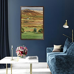 «Across the Glen, Dervaig, Isle of Mull» в интерьере в классическом стиле над креслом «Across the Glen, Dervaig, Isle of Mull» в интерьере в классическом стиле над креслом