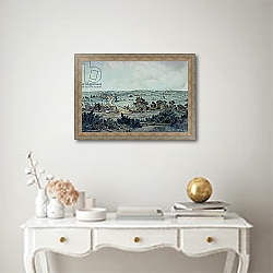 «The Valley of the Stour, with Stratford St.Mary in the distance» в интерьере в классическом стиле над столом «The Valley of the Stour, with Stratford St.Mary in the distance» в интерьере в классическом стиле над столом