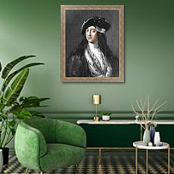 «Gustavus Hamilton, 2nd Viscount Boyne» в интерьере гостиной в зеленых тонах «Gustavus Hamilton, 2nd Viscount Boyne» в интерьере гостиной в зеленых тонах