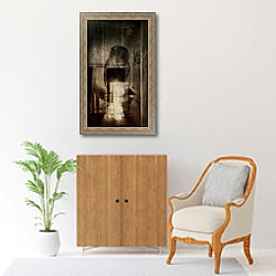 «'Beauty is a witch' series Elvaston Castle..'owl reflecting doorway'» в интерьере в классическом стиле над комодом «'Beauty is a witch' series Elvaston Castle..'owl reflecting doorway'» в интерьере в классическом стиле над комодом