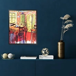 «Morning Room, 2000» в интерьере в классическом стиле в синих тонах